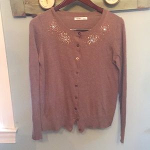 Brown sparkle cardigan